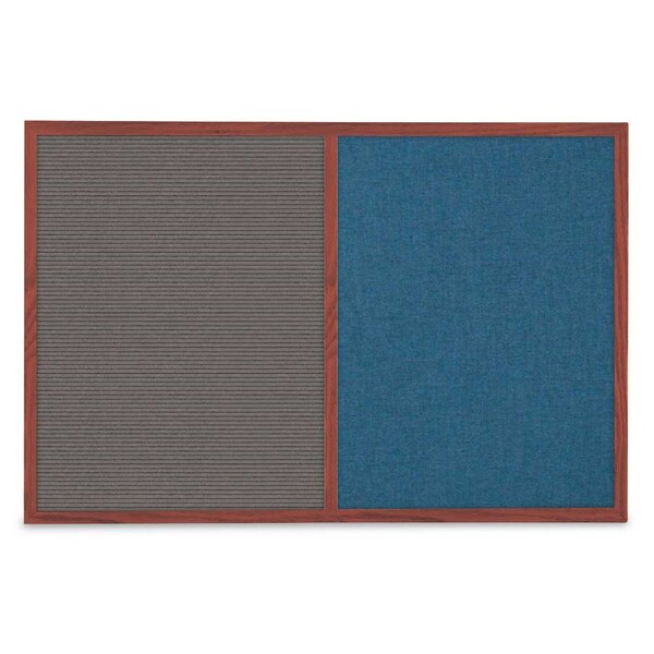 Slim Style Indoor Enclosed Corkboard, 36